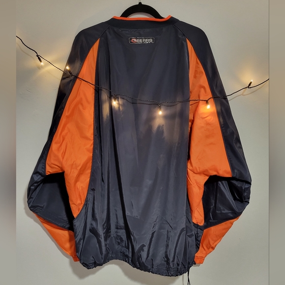 NFL Chicago Bears 2002-04 Men's 2XL Reebok Pullover V-Neck Windbreaker Jacket - Picture 10 of 11